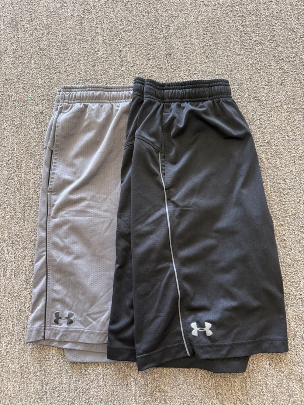 Under Armour Men's Athletic Shorts - Black and Light Gray